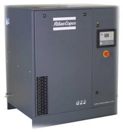 ضاغط هواء حلزوني 15 كيلو وات لحلول النفخ الصناعي Atlas Copco GA15 VSD