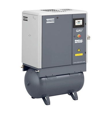 Las soluciones industriales del ventilador de GA7 VSD 75KW, aceite estable inyectado atornillan el compresor de aire